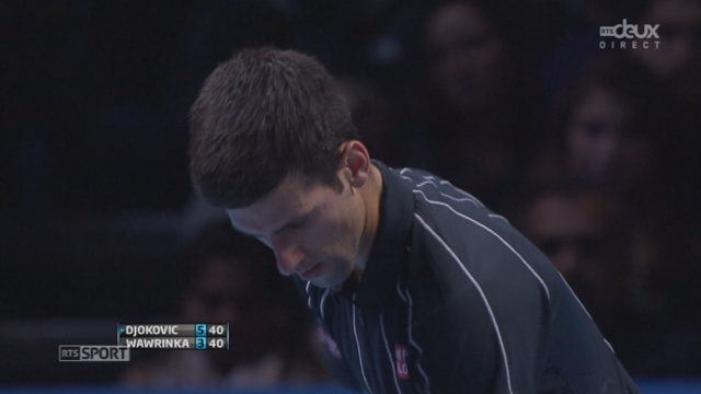 Wawrinka - Djokovic (3-6): le serbe remporte la 1re manche sur un ace après 41 minutes de jeu [RTS]