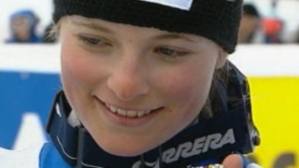 Lara Gut, jeune championne en 2008. [RTS]
