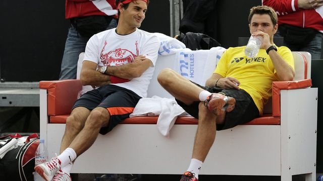 Roger Federer et Stanislas Wawrinka pourraient s'opposer en final du tournoi de Melbourne. [Salvatore Di Nolfi - Keystone]