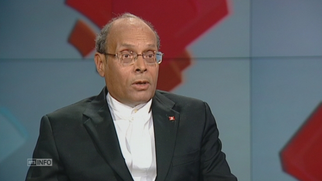 Moncef Marzouki demande l'aide de la Suisse [RTS]