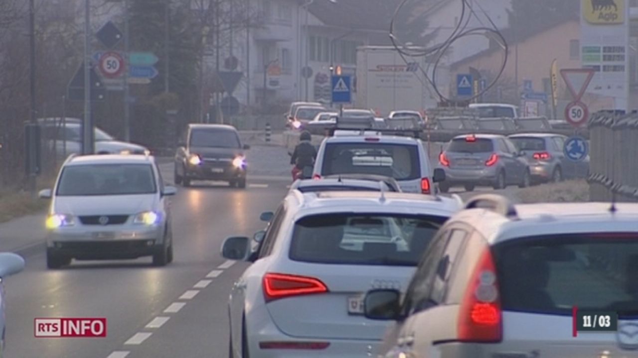 Fribourg: la circulation pose problème dans le nord du la ville [RTS]