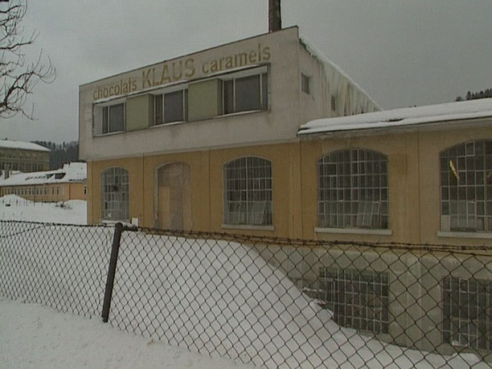 L'usine Klaus au Locle en 1991. [RTS]