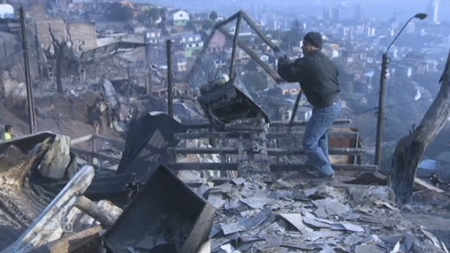L'incendie de Valparaiso maîtrisé en plusieurs jours [RTS]