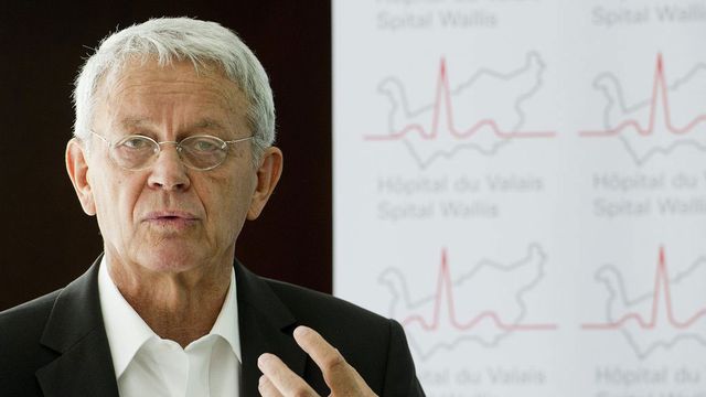 Charles Kleiber, président du conseil d'administration de l'Hôpital du Valais. [Jean-Christophe Bott - Keystone]