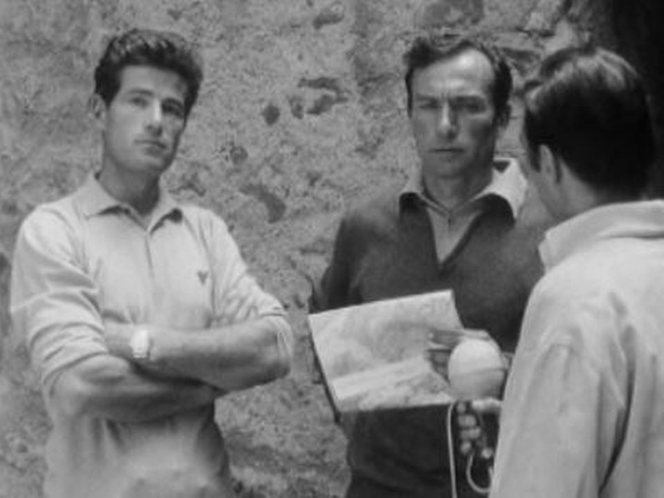 Michel Darbellay et Ami Giroud en 1967 [RTS]