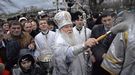 Le patriarche Filarète, leader de l'Eglise orthodoxe en Ukraine. [Sergei Chuzavkov - AP/Keystone]