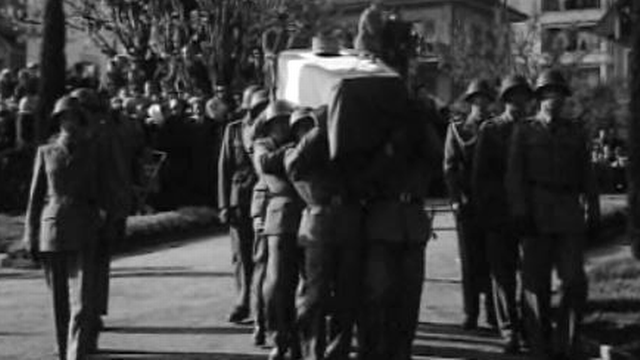 Obsèques du général Guisan, 1960. [RTS]