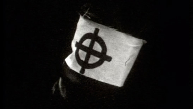 La Croix celtique, symbole du mouvement d'extrême-droite Ordre nouveau en 1971. [RTS]
