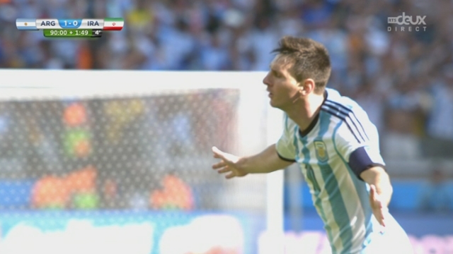 Groupe F, ARG-IRA (1-0): l’Argentine ouvre le score sur une superbe frappe enroulée de Lionel Messi dans le temps additionnel [RTS]