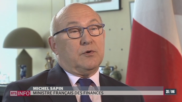 Le ministre français des Finances Michel Sapin doit rencontrer son homologue Eveline-Widmer Schlumpf à Berne [RTS]