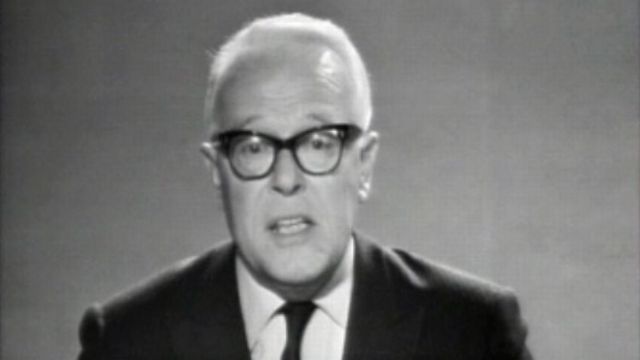 Le conseiller national socialiste Pierre Graber en 1967. [RTS]