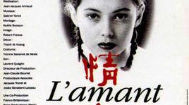 L'affiche du film "L'Amant" (1992) de Jean-Jacques Annaud, adapté du livre de Marguerite Duras, primé par le Goncourt. [DR]