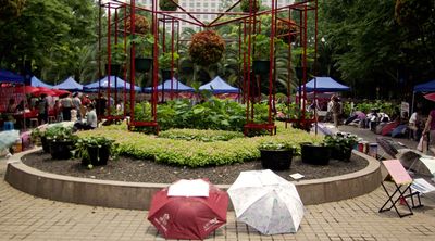 Le coin magique se situe dans un parc de Shanghai. Ce rendez-vous attire les parents tous les samedis et dimanches. [HUANG Yanning - RTS]