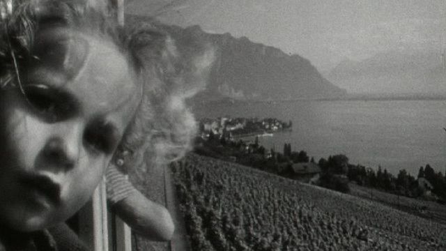 Excursion en train dans la région de Montreux en 1960. [RTS]
