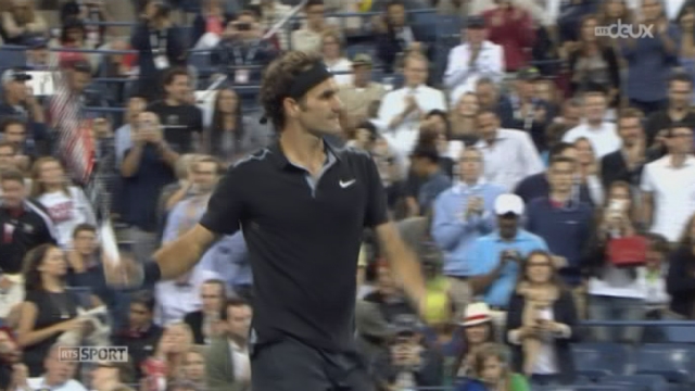 Tennis - US open: Federer s'est imposé face à l'Australien Samuel Groth (6-4 6-4 6-4) [RTS]