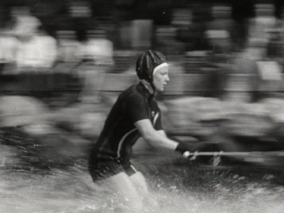Concours de ski nautique à Genève en 1964. [RTS ]