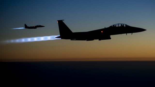 Les forces aériennes étasuniennes au-dessus de l'Irak. [Senior Airman Matthew Bruch - US Air Forces Central Command/AFP]