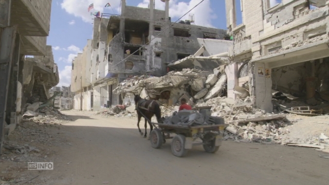 Gaza à l'heure de la reconstruction: reportage dans un quartier dévasté [RTS]