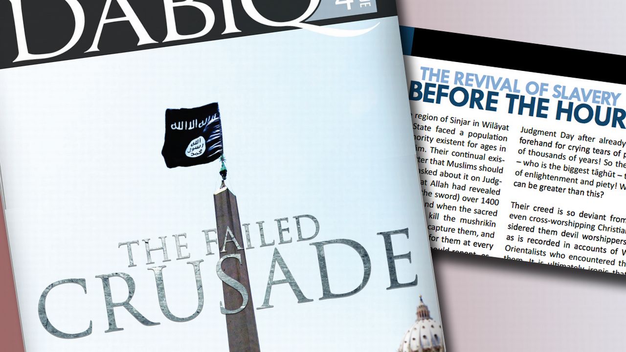 Dabiq, le magazine de propagande des djihadistes de l'Etat islamique.