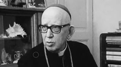 Mgr Francois Charrière en 1971 [RTS]