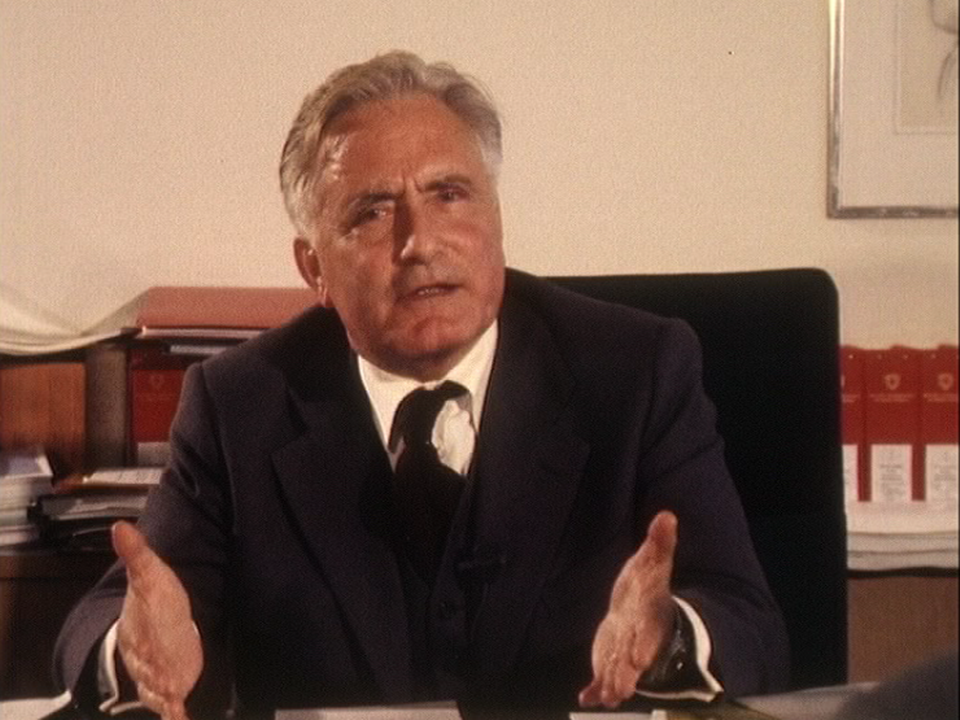 Georges-André Chevallaz en 1976. [RTS]