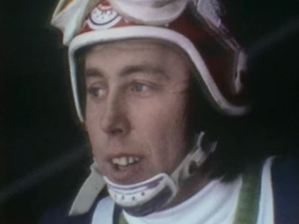 Le skieur suisse Roland Collombin en 1974 [RTS]