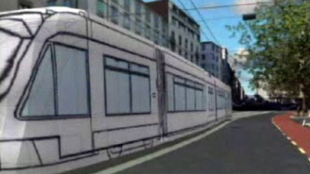 Image virtuelle du projet d'aménagement du tram.