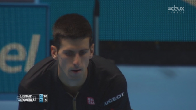 Tennis - ATP Master, Wawrinka - Djokovic (2-2): Djokovic revient dans le match en breakant Wawrinka [RTS]