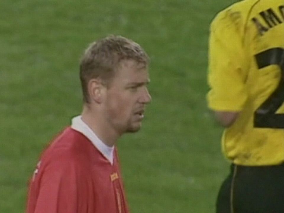 Stéphane Henchoz avec Liverpool en 2002 [RTS]