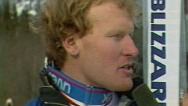 Le skieur suisse Peter Mueller en 1979. [RTS]