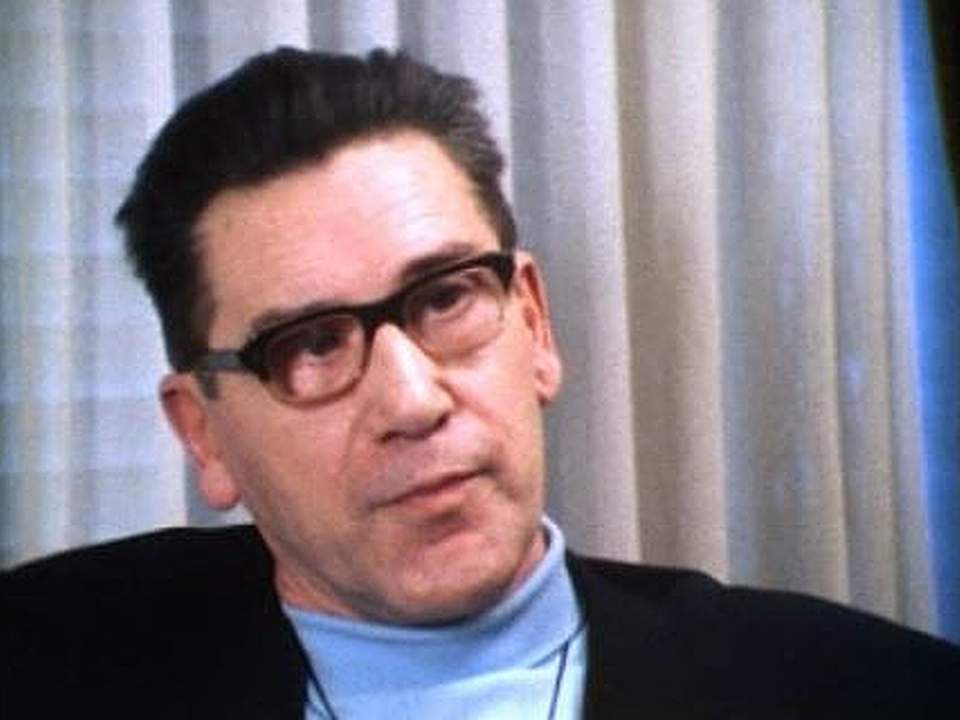 Le journaliste et écrivain Jean Bühler en 1974. [RTS]