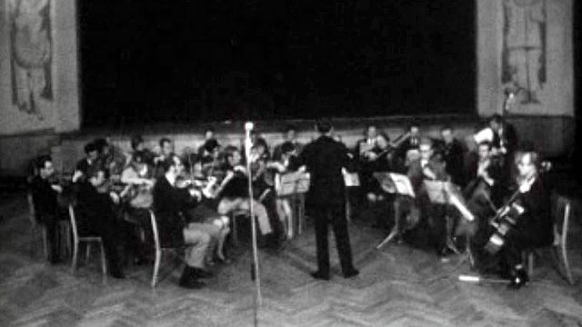 Un peu de musique avec l'orchestre de la Chaux-de-Fonds.
