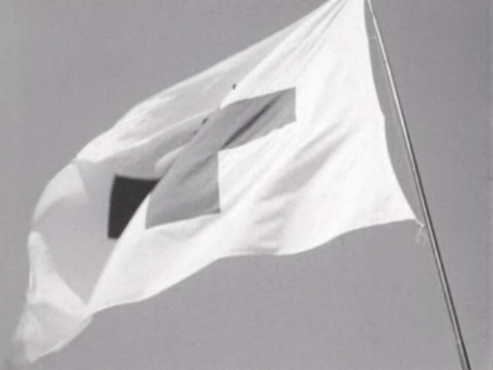 Le drapeau CICR. [RTS]