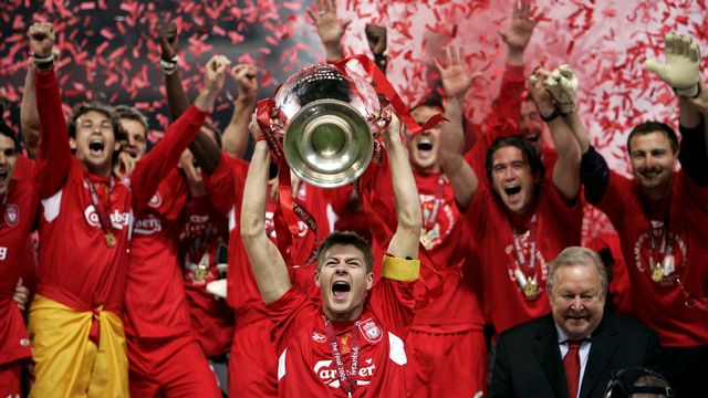 Gerrard et Liverpool avaient décroché la Ligue des champions en 2005, après une finale épique contre Milan. [Reuters]