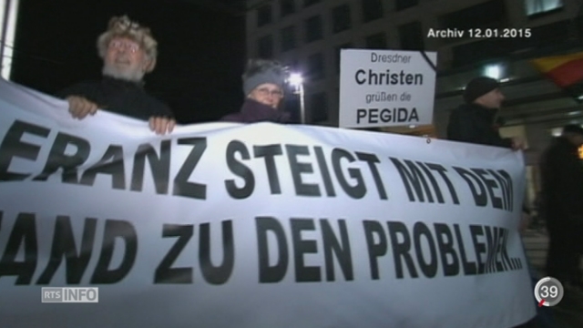 Allemagne: chaque lundi est marqué par la marche de Pegida [RTS]