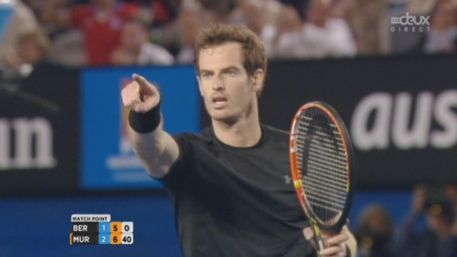 1-2 finale, Andy Murray - Tomas Berdych (6-7, 6-0, 6-3, 7-5 ): Murray remporte cette demi-finale en 4 sets [RTS]