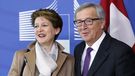 Les positions de Berne et de la Commission européenne sont encore "très éloignées", selon la présidente de la Confédération Simonetta Sommaruga. [Olivier Hoslet - EPA/Keystone]