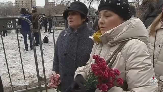 Des milliers de Russes ont rendu un dernier hommage à l'opposant assassiné Boris Nemtsov [RTS]