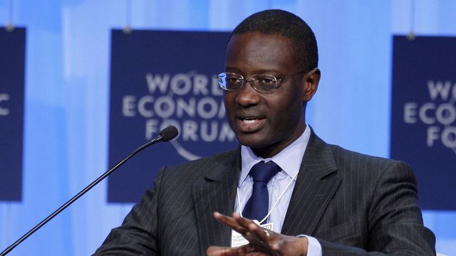Le Franco-Ivoirien Tidjane Thiam au WEF en 2010. [Virginia Mayo - AP/Keystone]