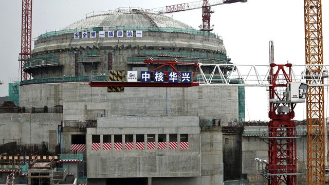 Centrale nucléaire en construction à Taishan dans la province chinoise du Guangdong. [Bobby Yip - Reuters]
