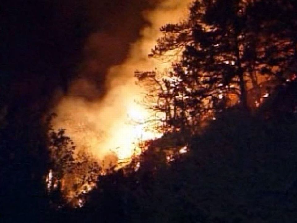 La canicule favorise l'incendie des forêts autour de Loèche.
