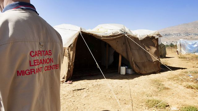 Caritas est présent dans de nombreux camps de réfugiés, ici au Liban. [Mika Schmidt - DPA/AFP]