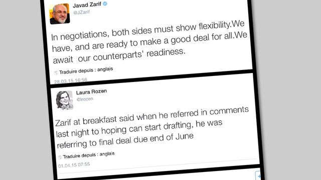 Tweets sur le #IranTalks.