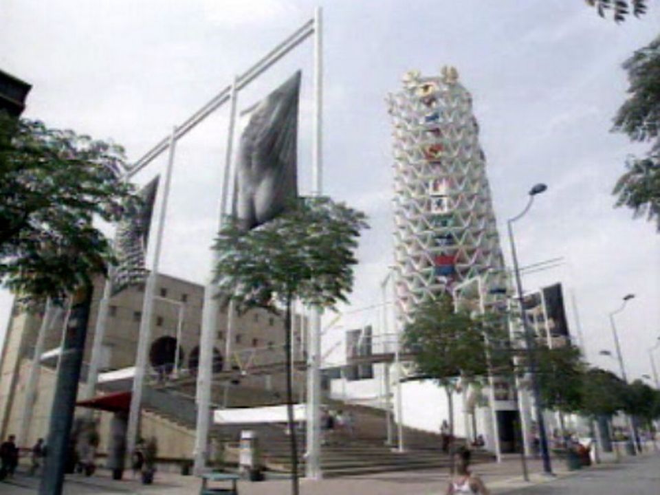 Pavillon suisse à l'exposition universelle de Séville en 1992. [RTS]
