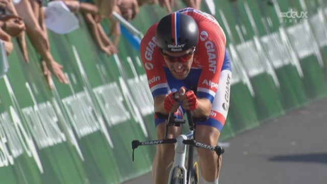 1re étape, Rish -Roktreuz (contre-la-montre individuel): Tom Dumoulin (NED-TGA) devance Cancellara et remporte l’étape [RTS]