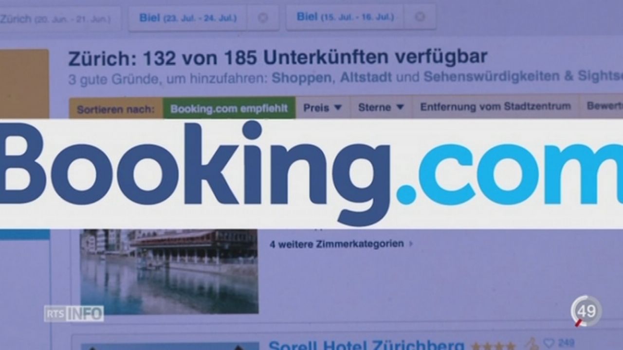 Les réservations d'hôtel en ligne sur des sites spécialisés suscitent la controverse [RTS]