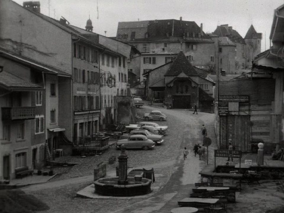 La ville de Gruyères en 1960 [RTS]