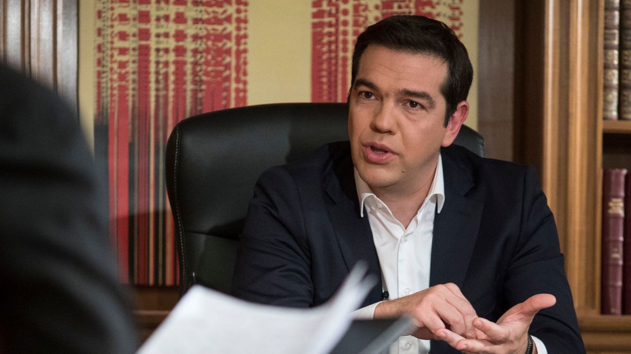 Le Premier ministre grec Alexis Tsipras s'est expliqué à la télévision publique greque ERT. [Prime minister office/Andrea Bonetti - AFP]