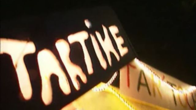Le stand de tartines au Paléo festival de Nyon en 1999, fidèle depuis la 1ère édition! [RTS]