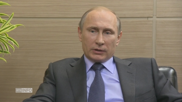 Darius Rochebin interviewe Vladimir Poutine [RTS]